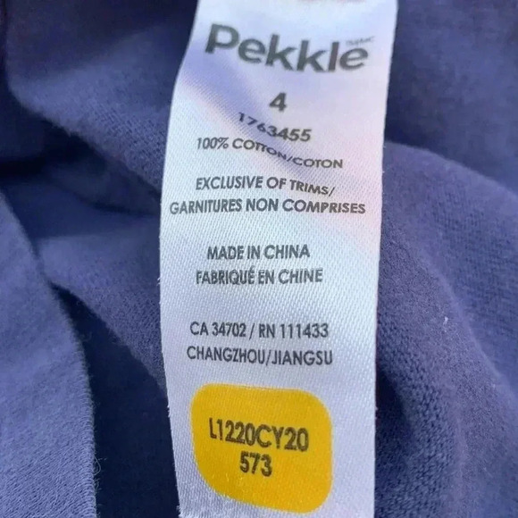 Five for 25 Pekkle medium weight short sleeve T-shirt w embroidery and appliqués - Picture 4 of 4